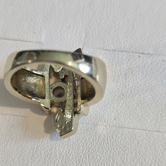 18kgp Over Silver Dubai Jewelry-  Women's Ring - Picture 7 of 10